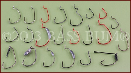 1 Set Texas Rigs Hooks Fishing with Sinker Offset Weights Hook