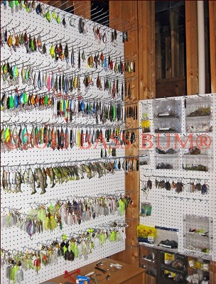 Lure display rack  Fishing organization, Fishing lures, Fishing room