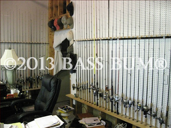 Wall mounting a rod - Fishing Rods, Reels, Line, and Knots - Bass
