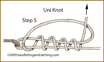 Tying a Uni Knot Step 5